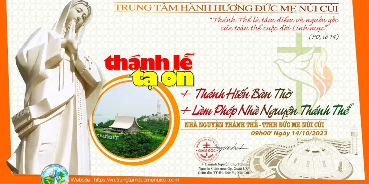 Thánh Lễ THÁNH HIẾN BÀN THỜ và Làm Phép NHÀ NGUYỆN THÁNH THỂ