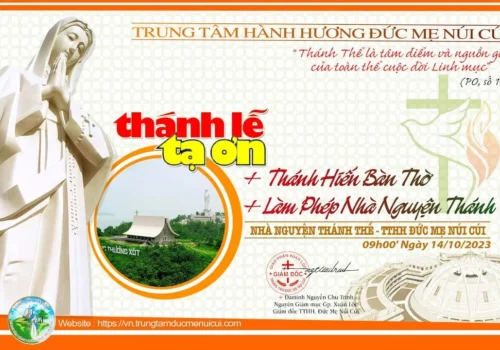 Thánh Lễ THÁNH HIẾN BÀN THỜ và Làm Phép NHÀ NGUYỆN THÁNH THỂ