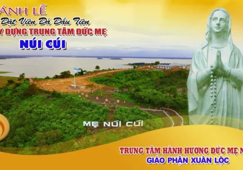 THÁNH LỄ ĐẶT VIÊN ĐÁ ĐẦU TIÊN XÂY DỰNG TRUNG TÂM HÀNH HƯƠNG ĐỨC MẸ NÚI CÚI